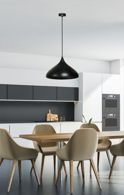 Candellux Vibog riippuvalalaisin Ø42 cm musta