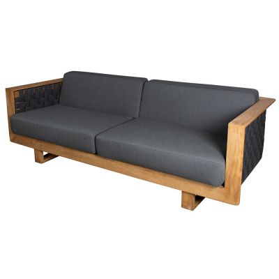 Cane-Line, Angle Olohuoneen sohva sis Tyynysetti tiikki harmaa | Alk. 5 940,09 €