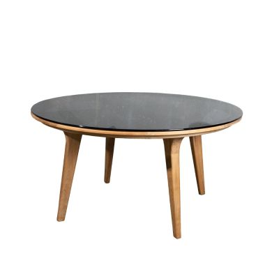 Cane-line Aspect ruokapöytä pyöreä Smokey black-teak | Alk. 4 230,09 €