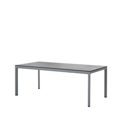 Cane-line Drop ruokapöytä Fossil musta-vaaleanharmaa alumiiniteline 100x200cm | Alk. 3 300,09 €