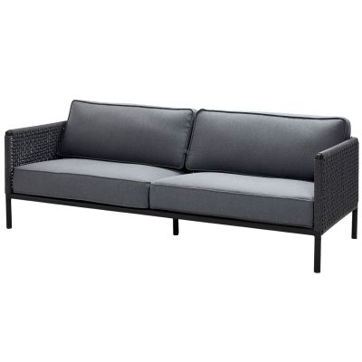 Cane-Line, Encore 3-paikkainen sohva Dark Grey / Lava Grey | Alk. 4 557,70 €