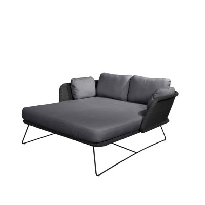 Cane-line Horizon päivävuode Cane-Line Natté harmaa, musta jalusta | Alk. 4 472,00 €