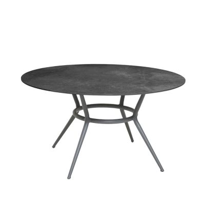 Cane-line Joy ruokapöytä pyöreä Fossil musta-vaaleanharmaa Ø144 cm | Alk. 3 700,09 €