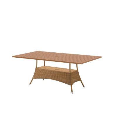 Cane-line Lansing ruokapöytä 100x180 cm Teak-weave luonnollinen | Alk. 1 833,90 €