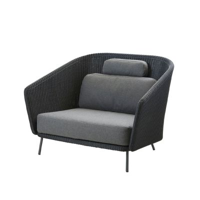 Cane-line Mega lounge -nojatuoli Graphic, sis. harmaat tyynyt | Alk. 2 900,00 €
