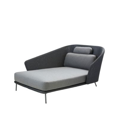 Cane-line Mega päivävuode Graphic, oikea, sis. harmaat tyynyt | Alk. 4 675,00 €