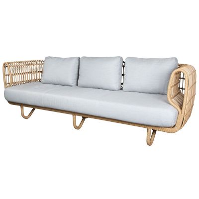 Cane-Line, Nest 3 istuttava sohva Natural Sis. tyynyt | Alk. 3 500,30 €