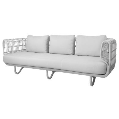 Cane-Line, Nest 3 istuttava sohva Valkoinen Sis. tyynyt | Alk. 2 770,00 €