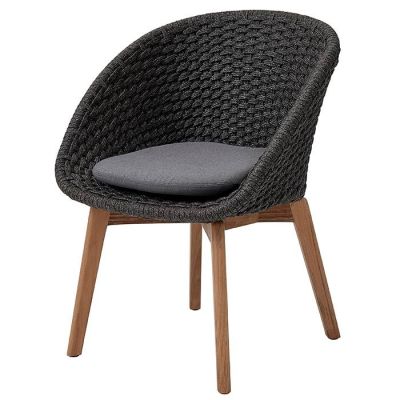 Cane-Line, Peacock Käsinojatuoli Tummanharmaa | Alk. 657,06 €