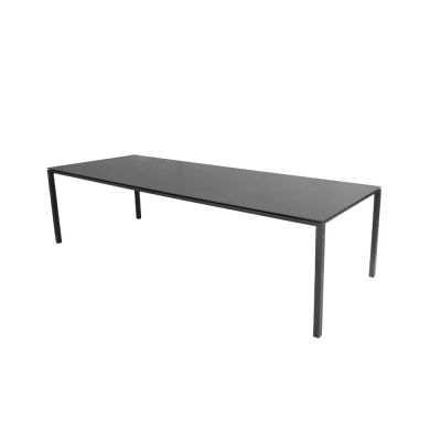 Cane-line Pure ruokapöytä Nero-lava grey 280x100 cm | Alk. 2 667,00 €