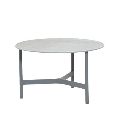Cane-line Twist sohvapöytä, keskikokoinen Ø70 cm Fossil grey-light grey | Alk. 866,57 €