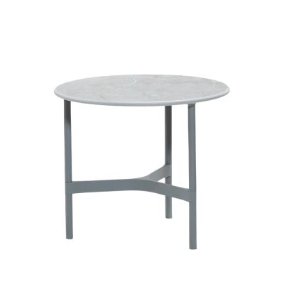 Cane-line Twist sohvapöytä, pieni Ø45 cm Fossil grey-light grey | Alk. 582,34 €
