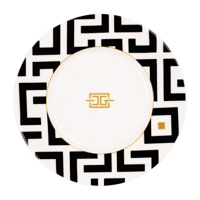 Carolina Gynning DECO lautanen Ø 22,5 cm Valkoinen-musta | Alk. 25,50 €