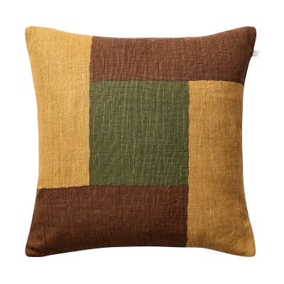 Chhatwal & Jonsson Halo tyynynpäällinen 50 x 50 cm Taupe-Spicy Yellow-CactusGreen | Alk. 80,00 €