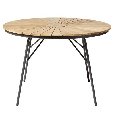Cinas, Hard & Ellen 150 cm puutarhapöytä antrasiitti/tiikki | Alk. 408,00 €
