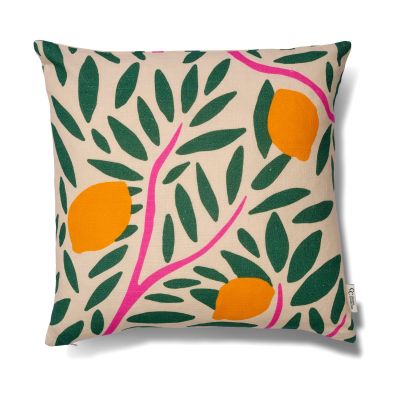 Classic Collection Sunny citrus tyynynpäällinen 50x50 cm Vihreä | Alk. 16,00 €