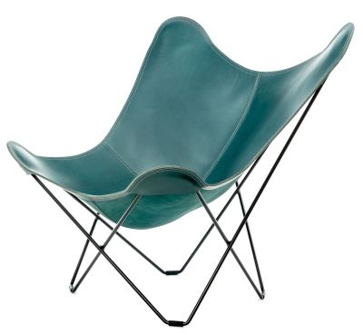 Cuero Design lepakkotuoli Pampa Mariposa merensininen, musta jalka | Alk. 1 045,00 €