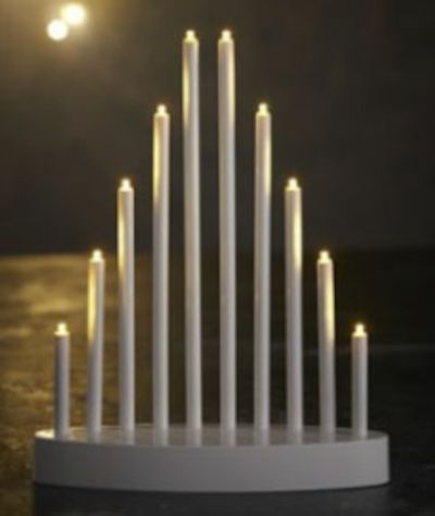 Day 10-haarainen kynttelikkö valkoinen | Alk. 21,90 €