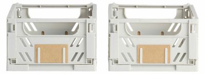 Day pinottava kori 17x12,5x7 cm vaaleanharmaa 2 kpl setti