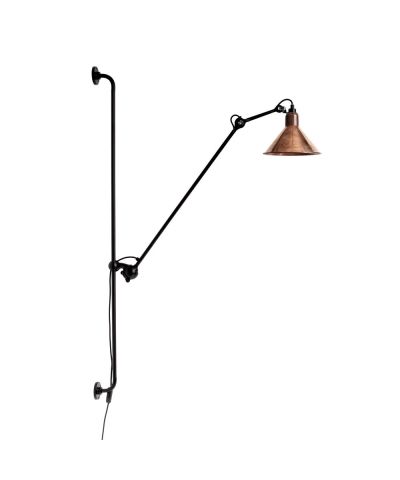 DCW - 214 Seinävalaisin Musta/Raaka Kupari Lampe Gras | Alk. 545,00 €
