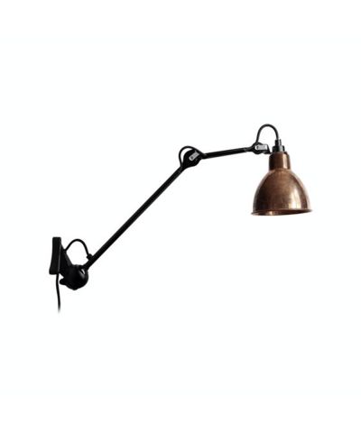 DCW - 222 Seinävalaisin Musta/Raaka Kupari/Valkoinen Lampe Gras | Alk. 494,00 €