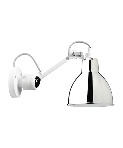 DCW - 304 Seinävalaisin Valkoinen/Kromi Lampe Gras