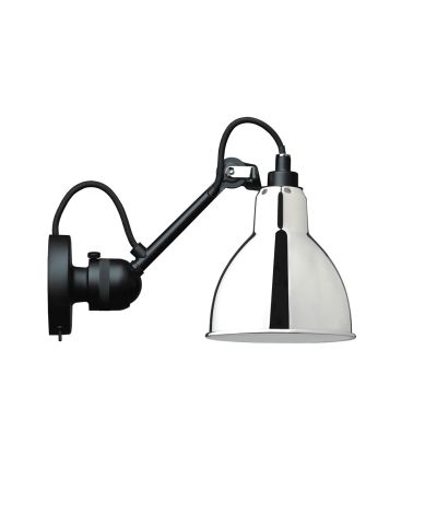 DCW - 304SW Seinävalaisin Musta/Kromi Lampe Gras | Alk. 285,00 €