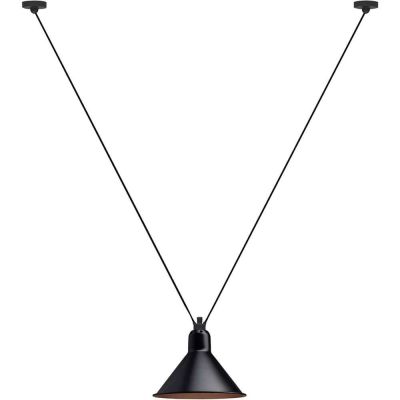 DCW - 323 L Riippuvalaisin Kartio Musta/Kupari Lampe Gras | Alk. 395,00 €