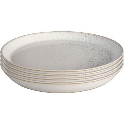 Denby Kiln lautanen 26 cm, 4-pakkaus, valkoinen/harmaa | Alk. 114,00 €