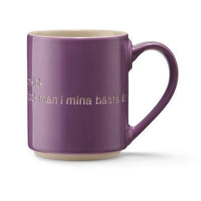 Design House Stockholm Astrid Lindgren muki, minä olen kaunis… violetti-ruotsiksi | Alk. 20,00 €