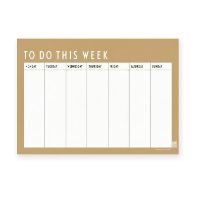 Design Letters Design Letters viikkosuunnitelma Beige