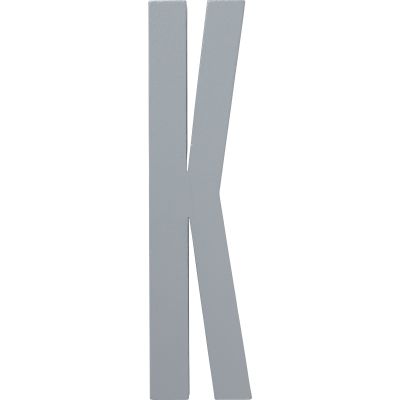 Design Letters Harmaat puukirjaimet, K | Alk. 4,00 €