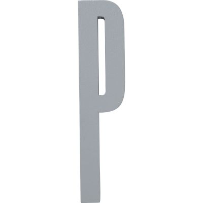 Design Letters Harmaat puukirjaimet, P | Alk. 4,00 €