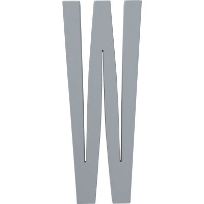 Design Letters Harmaat puukirjaimet, W | Alk. 4,00 €