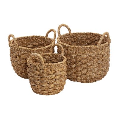 Dixie Esther säilytyskori pyöreä 3-pakkaus Luonnonvärinen | Alk. 65,00 €
