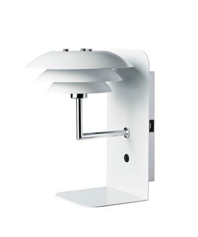 DybergLarsen - DL20 Seinävalaisin USB-portilla ja Hyllyllä Valkoinen | Alk. 96,00 €