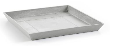 Ecopots Rotterdam aluslautanen 50 cm valkoharmaa | Alk. 22,90 €