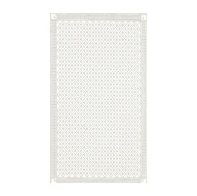 Ekelund Linneväveri Åttebladrose pöytäliina beige 150 x 260 cm