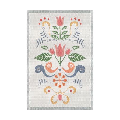 Ekelund Linneväveri Lindas tulpan keittiöpyyhe 40x60 cm Vaaleanpunainen-harmaa | Alk. 21,90 €