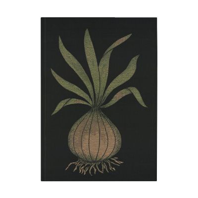 Ekelund Linneväveri Lök keittiöpyyhe 48x70 cm Musta-tumman keltainen