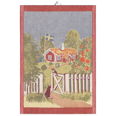 Ekelund Linneväveri Minun Ruotsini keittiöpyyhe 35 x 50 cm Multi