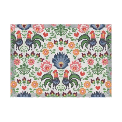 Ekelund Linneväveri Rooster pöytätabletti 35x48 cm Multi