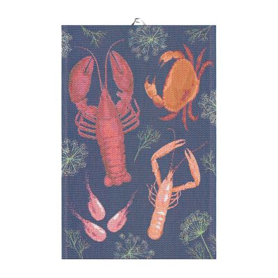 Ekelund Linneväveri Skaldjursfest keittiöpyyhe 40 x 60 cm | Alk. 21,90 €