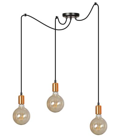 Emibig Spark riippuvalaisin 3-osainen musta/kupari | Alk. 89,00 €