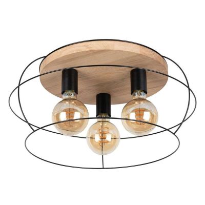 Envostar - Bridge 3 Round Kattovalaisin Black/Wood | Alk. 183,90 €