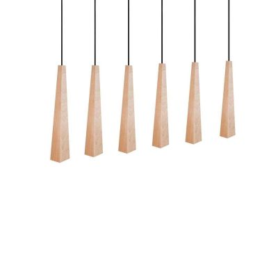 Envostar - Wooden Square Cones 6 Riippuvalaisin Wood/Black | Alk. 662,00 €
