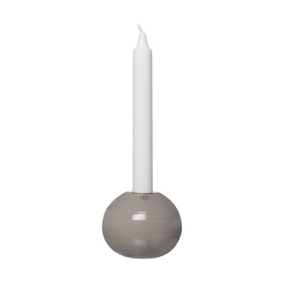 ERNST Ernst kynttilänjalka lasia Ø9 cm Harmaa | Alk. 18,00 €