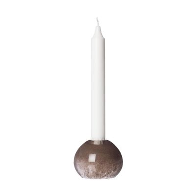 ERNST Ernst kynttilänjalka lasia Ø9 cm Ruskea | Alk. 13,00 €