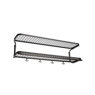 Essem Design Classic 650 -hattuhylly Musta/kromi, 2 tasoa, 70 cm | Alk. 130,00 €