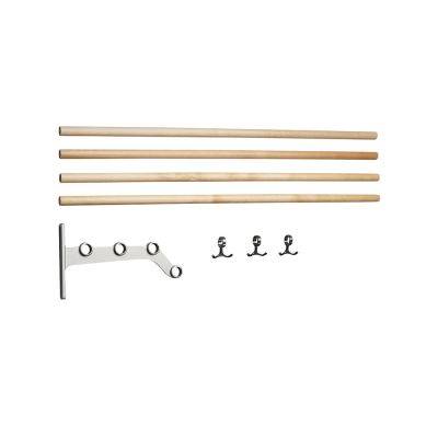 Essem Design Nostalgi 291 jatkettava hattuhylly Koivu, alumiinirunko | Alk. 174,00 €